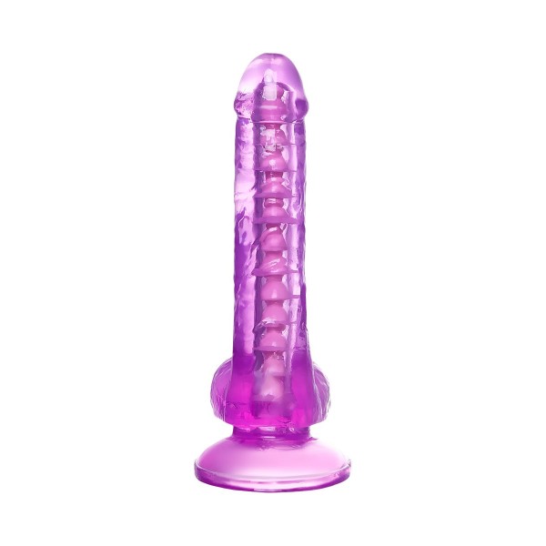 Фиолетовый реалистичный фаллоимитатор Celiam - 20,5 см