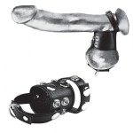 Утяжка на пенис и мошонку Cock Ring With 15  Ball Stretcher And Optional Weight Ring