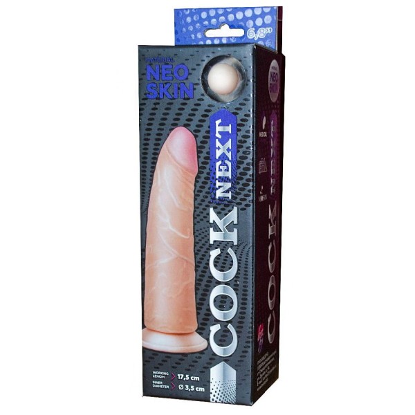 Фаллоимитатор COCK NEXT 6  с присоской - 17,5 см