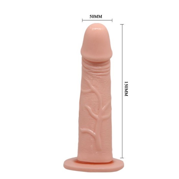 Реалистичный полый фаллоимитатор на трусиках Ultra Passionate Harness - 15 см