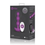 Анальная виброёлочка TRIPLET ANAL BEADS FUCHSIA - 14 см