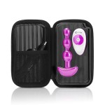 Анальная виброёлочка TRIPLET ANAL BEADS FUCHSIA - 14 см