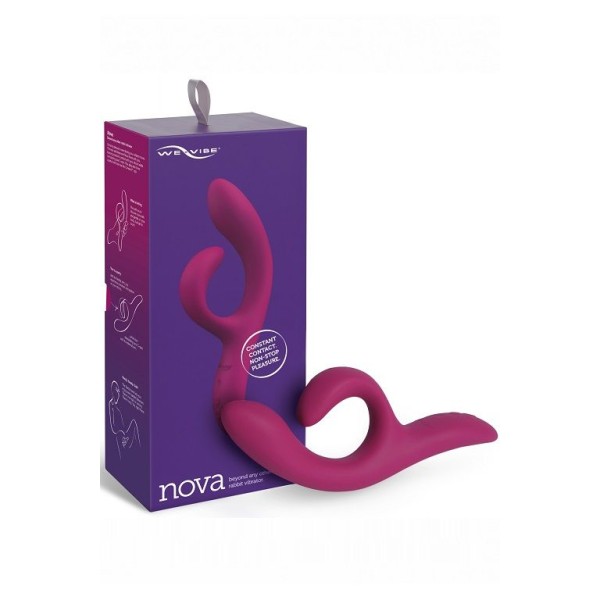 Фиолетовый вибратор-кролик We-Vibe Nova 2 - 20,5 см