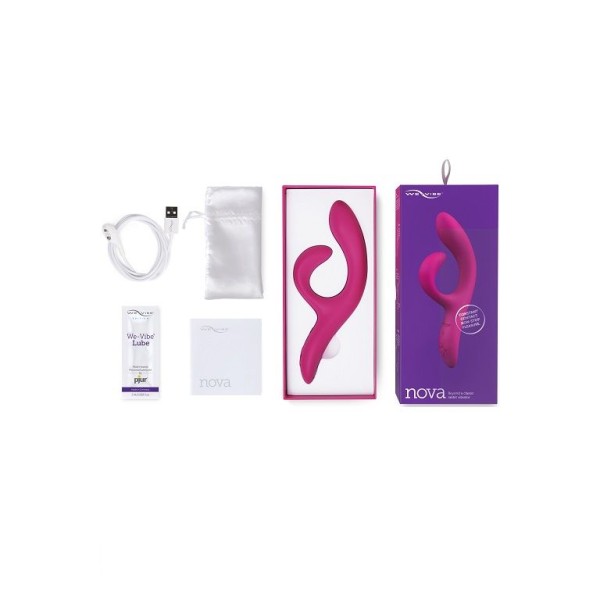 Фиолетовый вибратор-кролик We-Vibe Nova 2 - 20,5 см