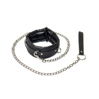 Черный ошейник Fetish с поводком Черный ошейник Fetish с поводком