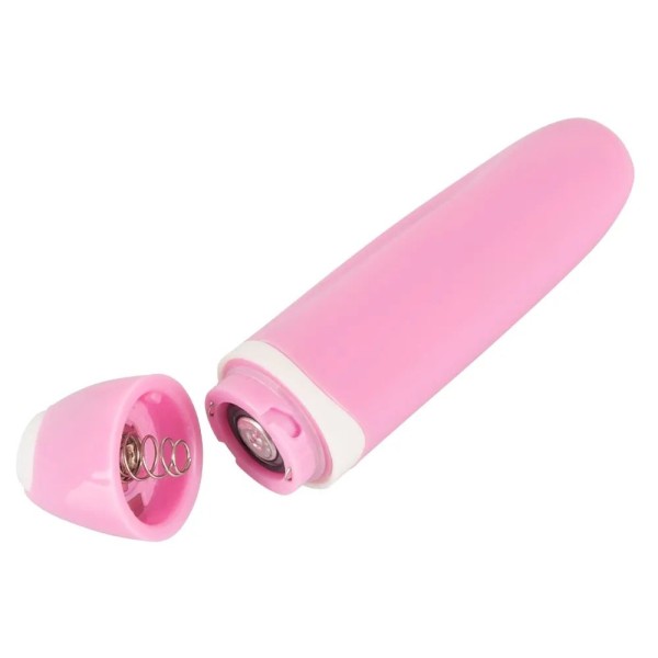Нежно-розовая двойная вибронасадка на палец Vibrating Finger Extension - 17 см