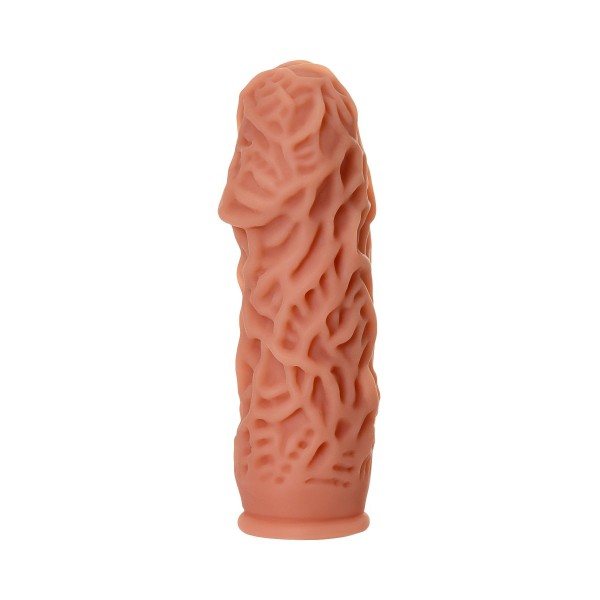 Насадка на фаллос с рельефными складочками Extreme Sleeve 012 S-size - 12,7 см