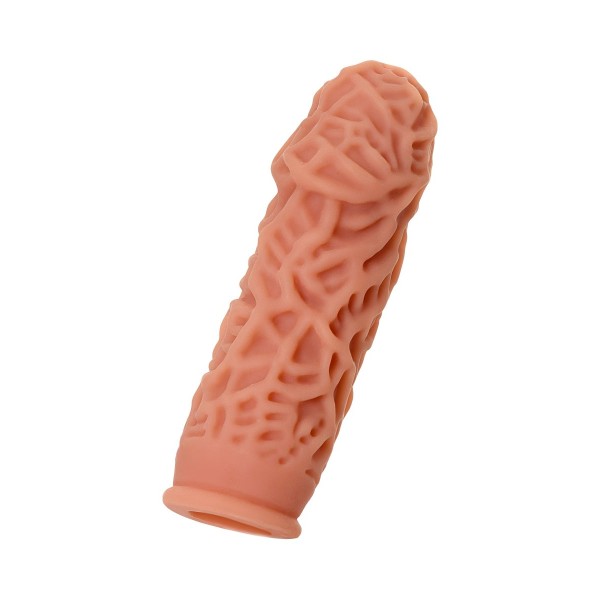 Насадка на фаллос с рельефными складочками Extreme Sleeve 012 S-size - 12,7 см