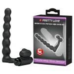 Черная насадка для двойной стимуляции Hercules Penis Sheath III - 15,3 см