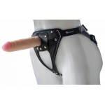 Универсальный мягкий пояс с насадкой Hard brutal BDSM-КОНСУЛ - 17 см