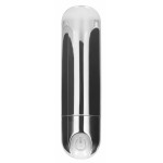 Серебристая перезаряжаемая вибропуля 7 Speed Rechargeable Bullet - 7,7 см