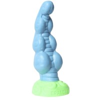 Голубой фаллоимитатор Посейдон с ярко выраженным рельефом - 19 см. Голубой фаллоимитатор Посейдон с ярко выраженным рельефом - 19 см.