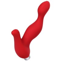 Красный силиконовый вибростимулятор простаты Proman - 12,5 см. Красный силиконовый вибростимулятор простаты Proman - 12,5 см.