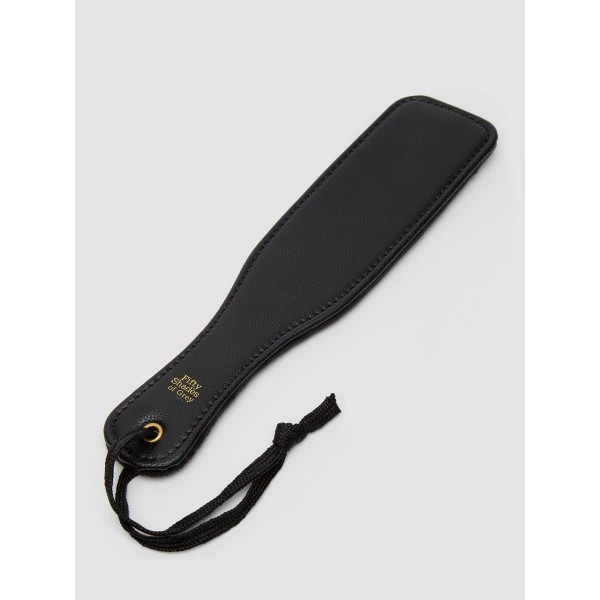 Черная шлепалка Bound to You Faux Leather Small Spanking Paddle - 25,4 см