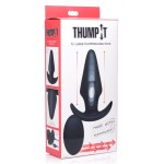 Черная анальная вибропробка Kinetic Thumping 7X Large Anal Plug - 13,3 см