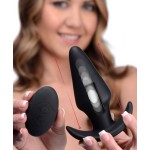 Черная анальная вибропробка Kinetic Thumping 7X Large Anal Plug - 13,3 см