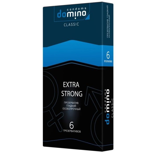 Суперпрочные презервативы DOMINO Classic Extra Strong - 6 шт