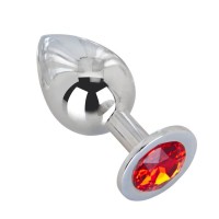 Большой плаг из стали с красным кристаллом Red Flame - 9,5 см. Большой плаг из стали с красным кристаллом Red Flame - 9,5 см.