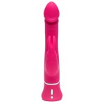 Розовый вибратор-кролик Realistic Dual Density Rechargeable Rabbit Vibrator - 25,5 см