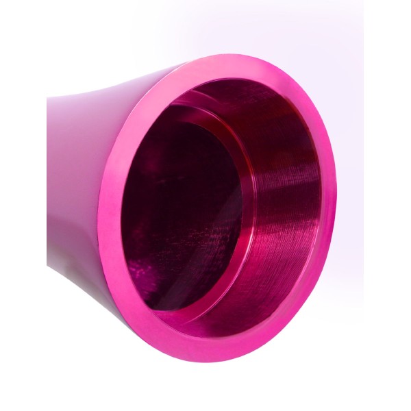 Алюминиевый рельефный вибратор PINK SMALL - 7,5 см