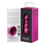 Алюминиевый рельефный вибратор PINK SMALL - 7,5 см