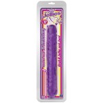 Двухсторонний фиалковый фаллос Crystal Jellies 12  Jr Double Dong - 30,5 см