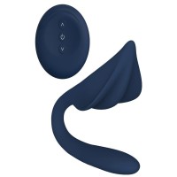 Синий вибромассажер для пар Lotis - 20,2 см. Синий вибромассажер для пар Lotis - 20,2 см.