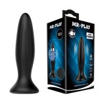 Черная анальная вибропробка Mr Play - 12,8 см