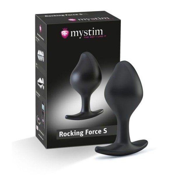 Анальная пробка Rocking Force S для электростимуляции - 9,5 см