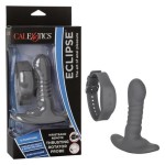 Серый массажер простаты Thrusting Rotator Probe - 11,25 см