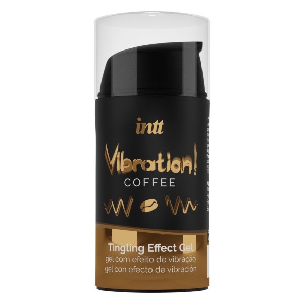 Жидкий интимный гель с эффектом вибрации Vibration! Coffee - 15 мл