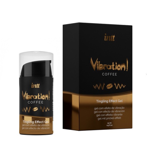 Жидкий интимный гель с эффектом вибрации Vibration! Coffee - 15 мл
