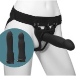 Черный пояс с 3 сменными полыми насадками BE Ready - 19, 20,3 и 17,8 см