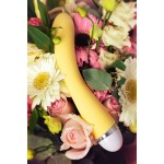 Желтый вибратор Calla - 22 см