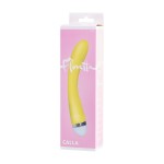 Желтый вибратор Calla - 22 см