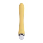 Желтый вибратор Calla - 22 см