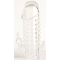 Гелевая прозрачная насадка с 2 отростками - 13 см. Гелевая прозрачная насадка с 2 отростками - 13 см.