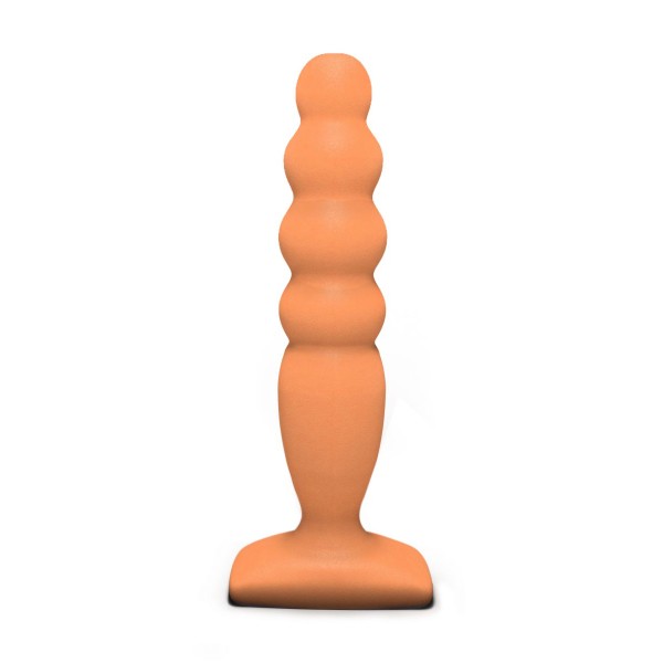 Телесный анальный стимулятор Large Bubble Plug - 14,5 см