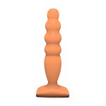 Телесный анальный стимулятор Large Bubble Plug - 14,5 см