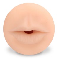 Телесный мастурбатор-ротик с эффектом смазки Deluxe Oral Телесный мастурбатор-ротик с эффектом смазки Deluxe Oral