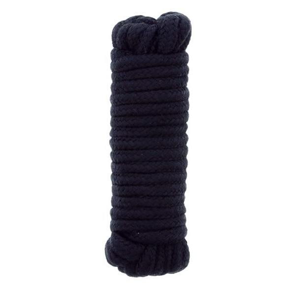 Чёрная веревка для связывания BONDX LOVE ROPE - 5 м