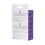 Фиолетовая изогнутая анальная вибропробка - 11,2 см