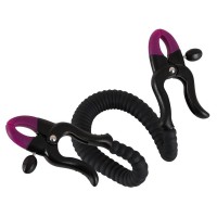 Зажим на половые губы с гибкой перемычкой для G-стимуляции 