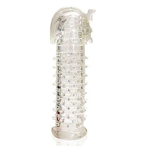 Закрытая прозрачная насадка на пенис Crystal Sleeve Faraon - 13,5 см