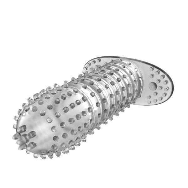 Закрытая прозрачная насадка Crystal sleeve - 12 см