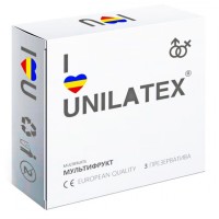 Разноцветные ароматизированные презервативы Unilatex Multifruits - 3 шт. Разноцветные ароматизированные презервативы Unilatex Multifruits - 3 шт.