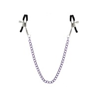 Зажимы для сосков с фиолетовой цепочкой Sweet Caress Nipple Chain Зажимы для сосков с фиолетовой цепочкой Sweet Caress Nipple Chain
