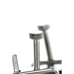 Серебристые зажимы для сосков Theatre с цепочкой