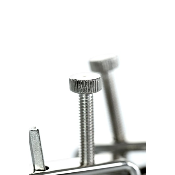 Серебристые зажимы для сосков Theatre с цепочкой