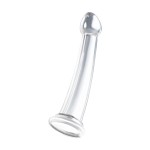 Прозрачный нереалистичный фаллоимитатор Jelly Dildo XL - 22 см.